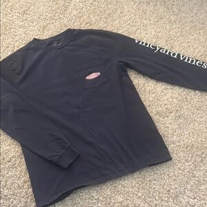 Vineyard Vines Dark Blue Long Sleeve Tee
